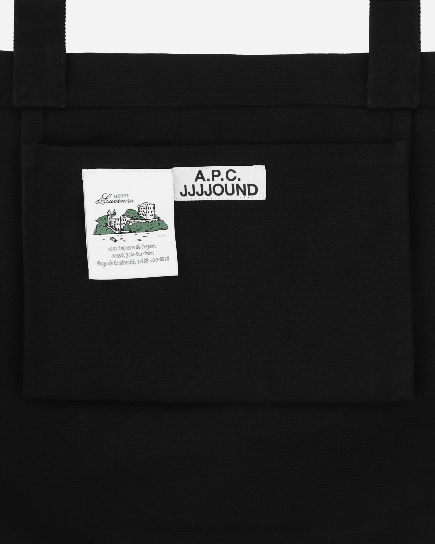 A.P.C. Cabas Jjjjound Black Bags and Backpacks Tote Bags COHDN-M61945 LZZ