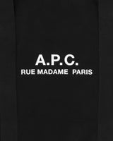 A.P.C. Gym Bag Recuperation Black Bags and Backpacks Tote Bags CODBM-H62230 LZZ