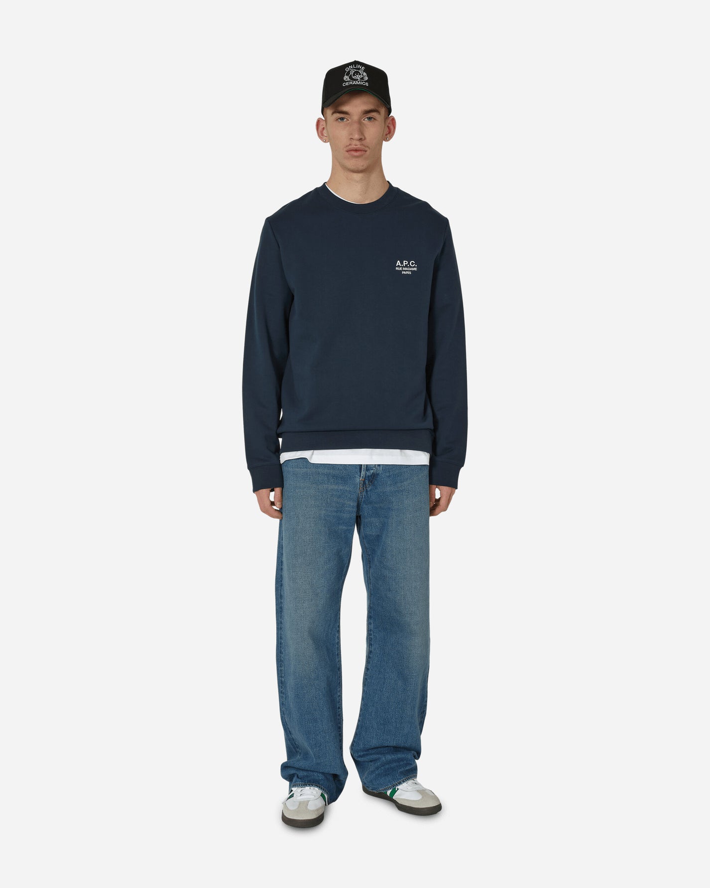 A.P.C. Sweat Rider Marine Sweatshirts Crewneck COEZD-H27699 IAJ