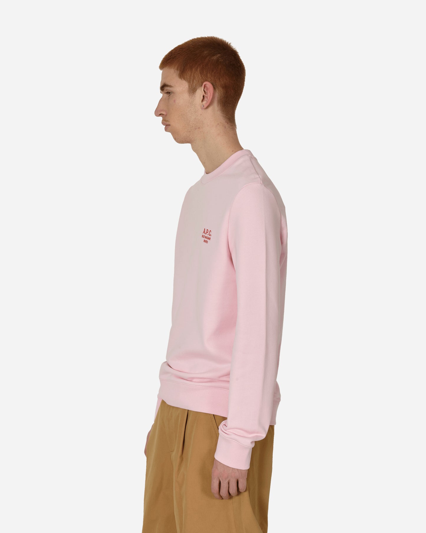 A.P.C. Sweat Rider Rose/Rouge Sweatshirts Crewneck COEZD-H27699 TFE