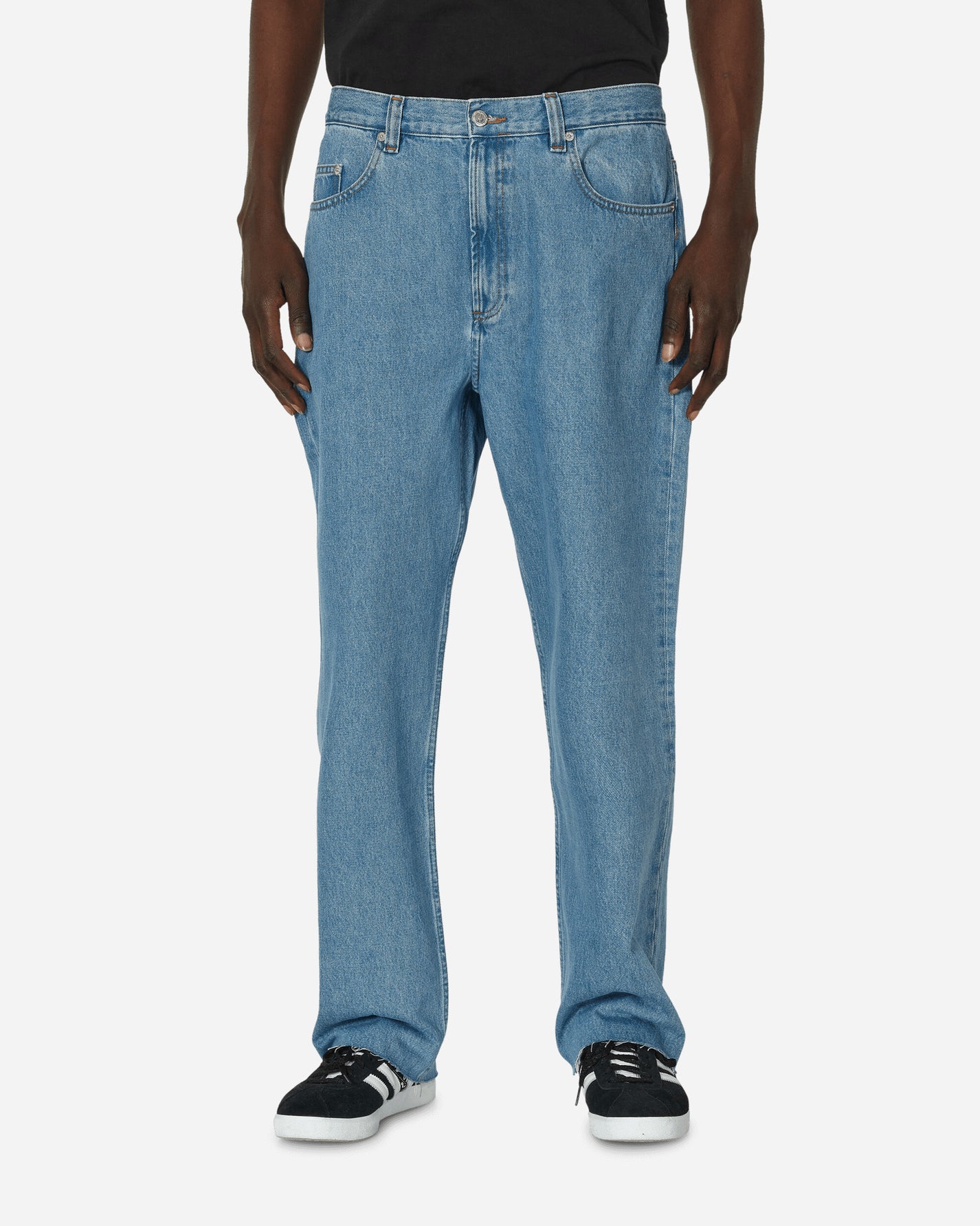 A.P.C. Jean Relaxed Raw Edge Iab Light Blue Pants Denim COGXL-H09211 IAB