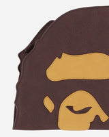 A Bathing Ape Ape Head Pouch M Brown Bags and Backpacks Pouches 1K30190006 BROWN