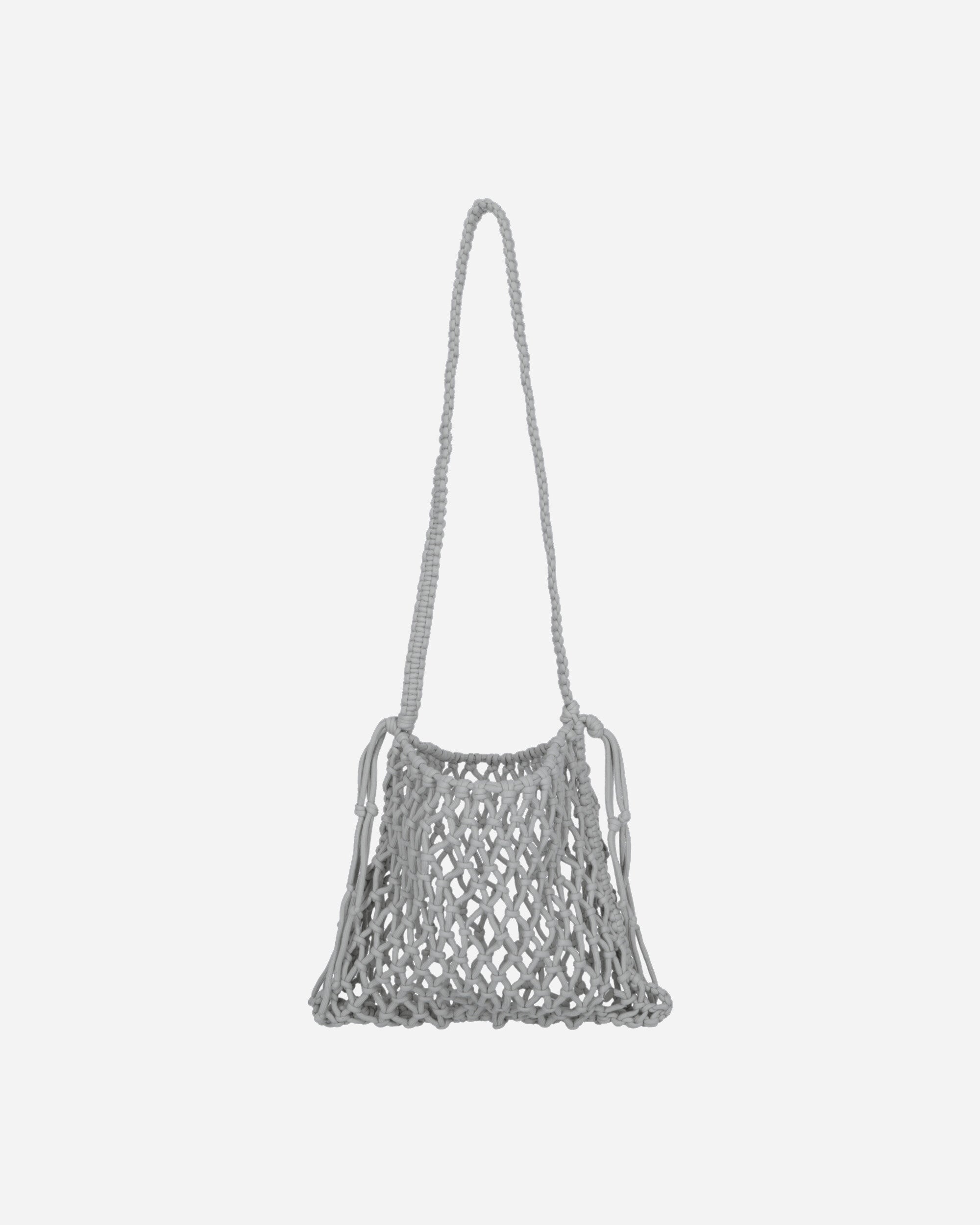 AMOMENTO Hand Made Big Crochet Bag Grey Beige Bags and Backpacks Tote Bags AM24SSM04BG GRBG