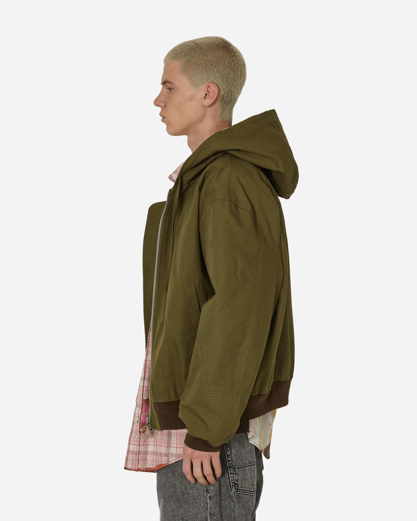 Acne Studios Blouson Olive Green Coats and Jackets Bomber Jackets B90754- AB7