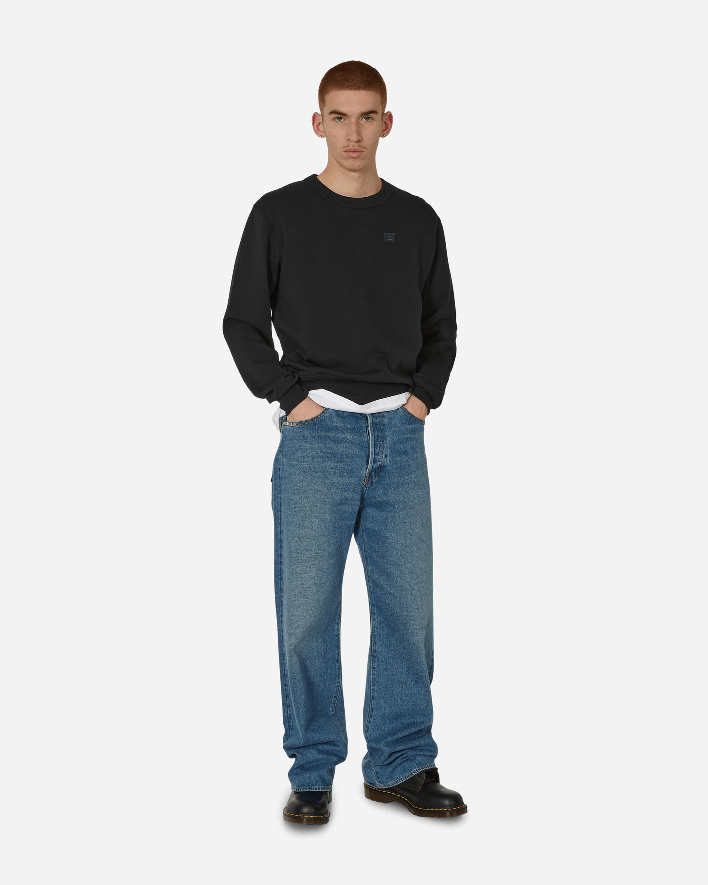 Acne Studios Crewneck Black Sweatshirts Crewneck CI0140- 900