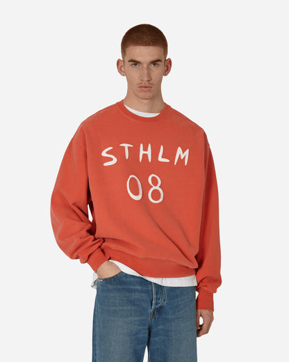 Acne Studios Crewneck Chili Orange Sweatshirts Crewneck CI0157- DIK