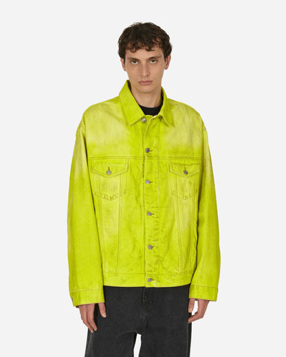 Acne Studios Straight Denim Pant Neon Yellow Coats and Jackets Denim Jackets C90166- AQP