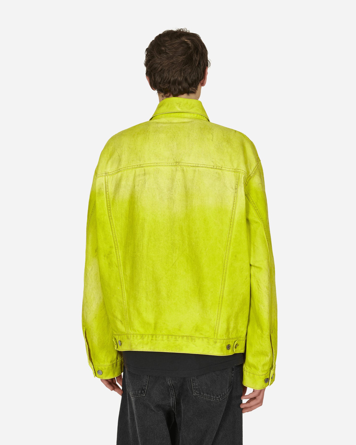 Acne Studios Straight Denim Pant Neon Yellow Coats and Jackets Denim Jackets C90166- AQP