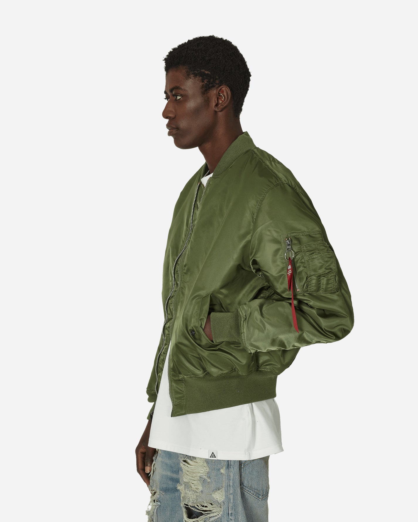 Alpha Industries Ai Ma-1 Sage Green Coats and Jackets Bomber Jackets 100101 01