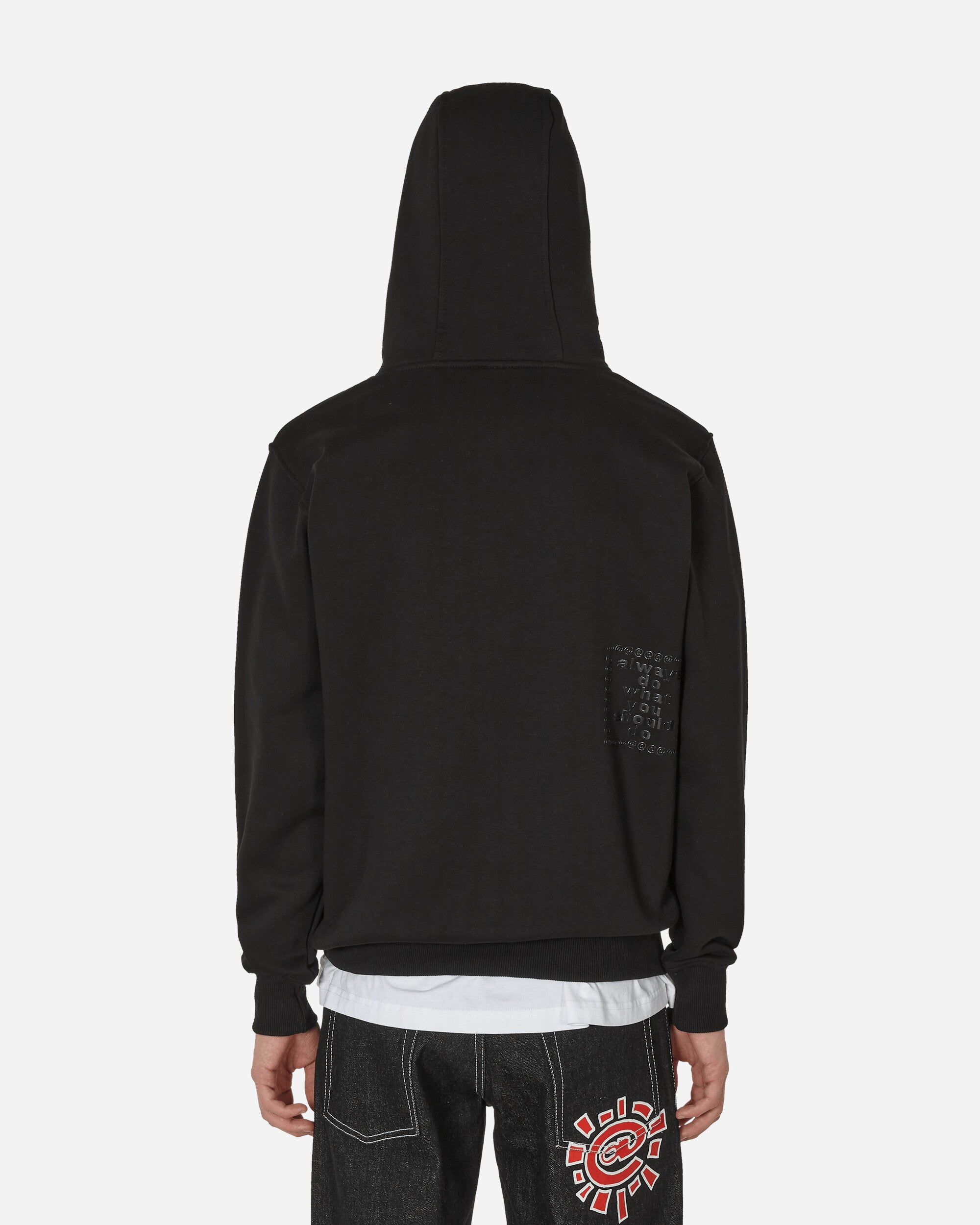 Always Do What You Should Do Relaxed Zip Hood Black Sweatshirts Zip-Ups RELAXEDHOODZ BLACK