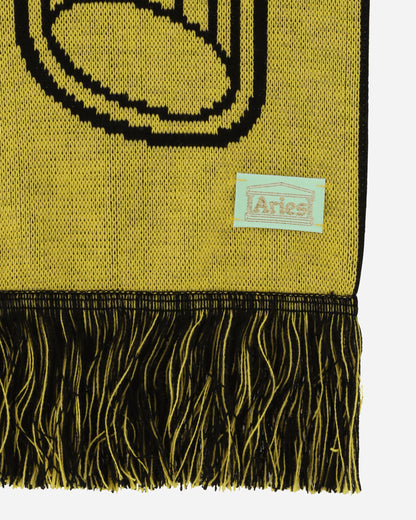 Aries Column Scarf Black & Yellow Gloves and Scarves Scarves and Warmneck SUAR90007 BLKYLW