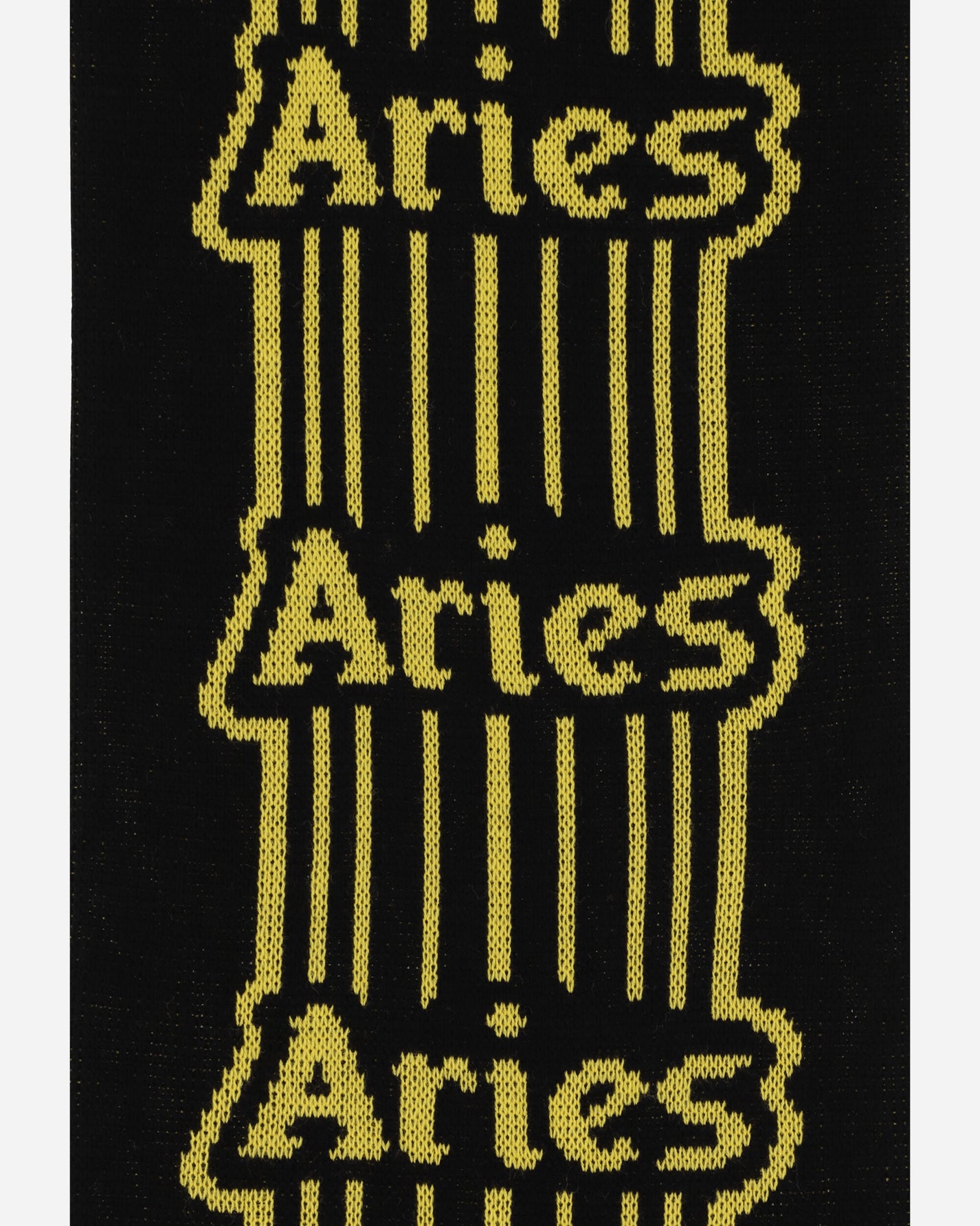 Aries Column Scarf Black & Yellow Gloves and Scarves Scarves and Warmneck SUAR90007 BLKYLW