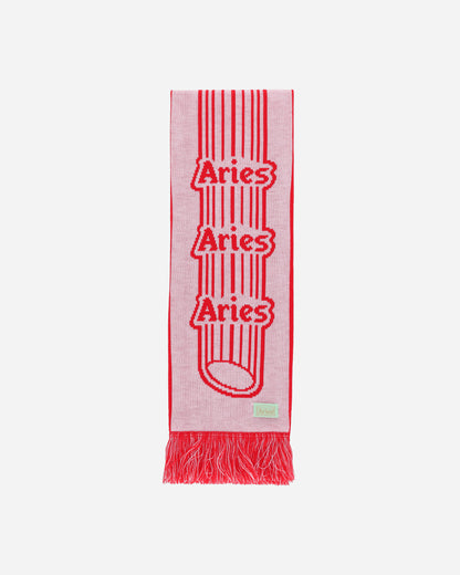 Aries Column Scarf Red & White Gloves and Scarves Scarves and Warmneck SUAR90007 RDWHT