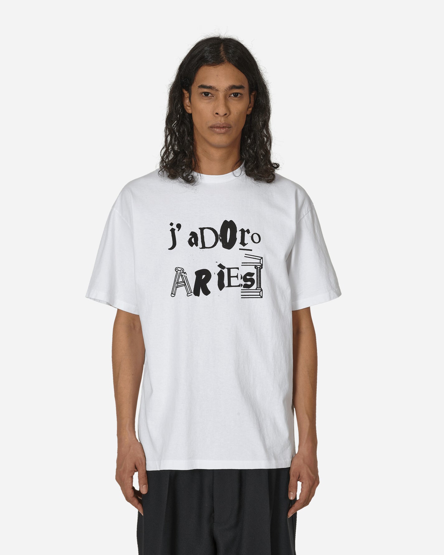 Aries J'Adoro Aries Ransom SS Tee White T-Shirts Shortsleeve SUAR60019 WHT