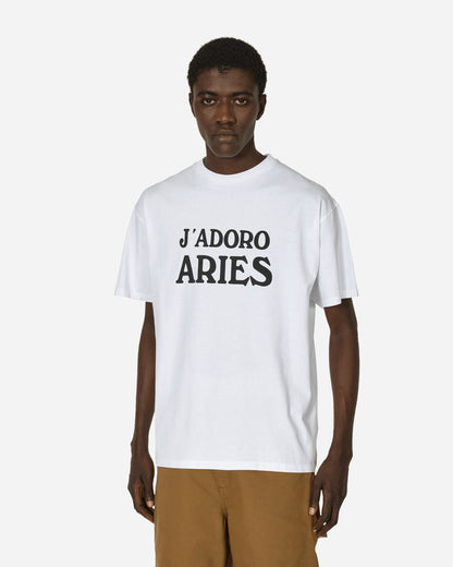 Aries J'Adoro Aries SS Tee White T-Shirts Top AR6000601 WHT