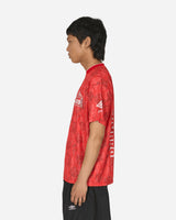 Aries Red Roses SS Football Jersey Red T-Shirts Top UM6000203 RED