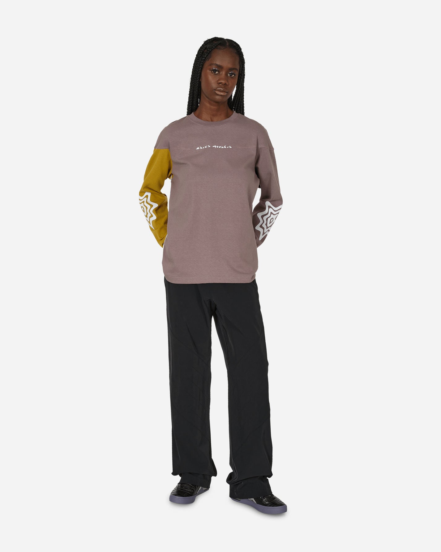 Asics Bixa Long Sleeve Pewter Purple/Yellow T-Shirts Longsleeve 2203A232-500