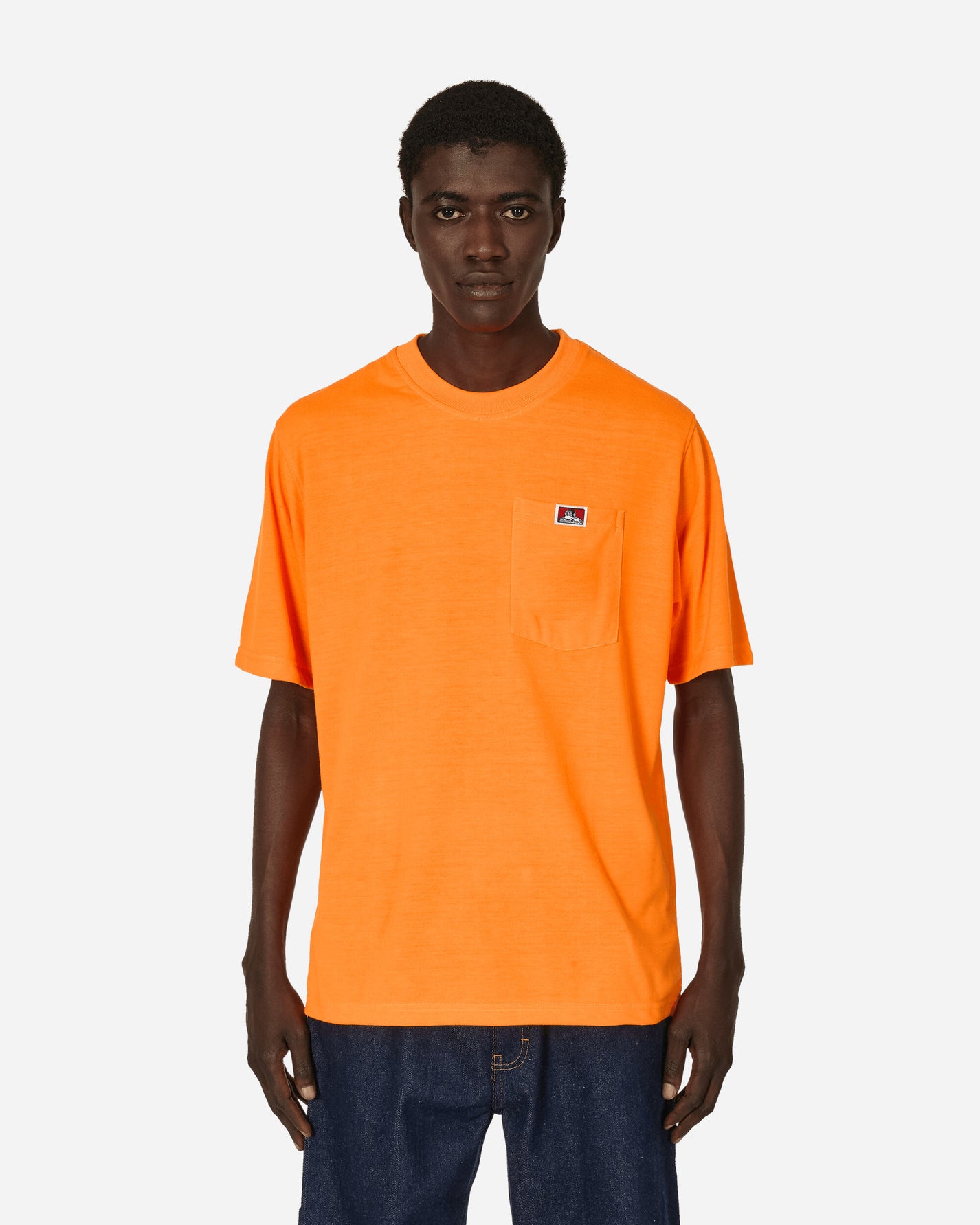 Ben Davis Classic Label Ss Pkt T-Heavyduty Orange T-Shirts Shortsleeve BEN916 001