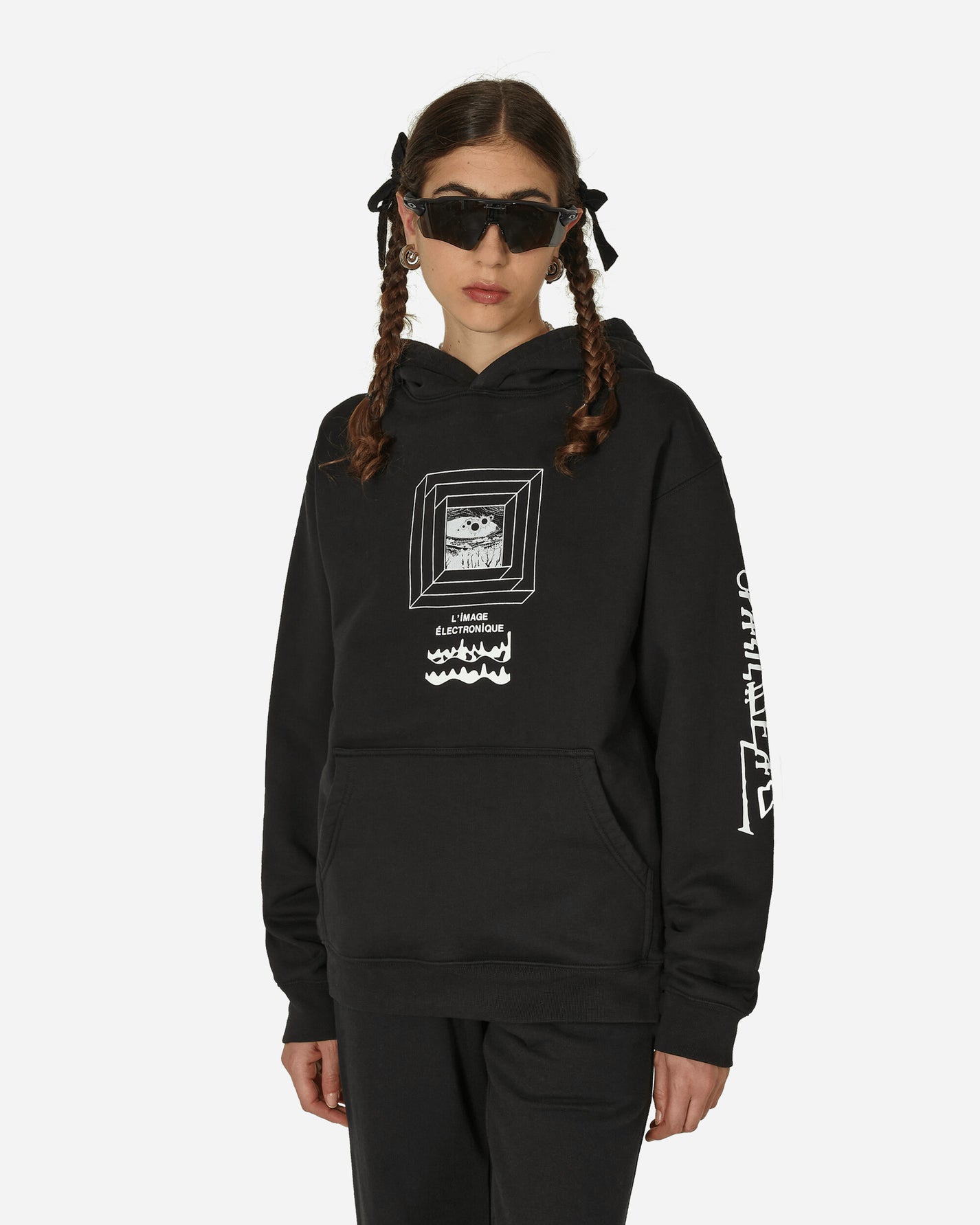 Brain Dead Electronique Hoodie Black Sweatshirts Hoodies BDF23T09003549 BK01