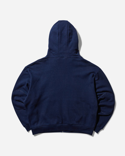 Brain Dead Padded Elbow Zip-Up Hoodie Indigo Sweatshirts Hoodies T09003924 INDI