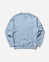 C.P. Company Cotton Diagonal Fleece Crew Neck Sweatshirt Cerulean Sweatshirts Crewneck 18CMSS098A-110044R 814