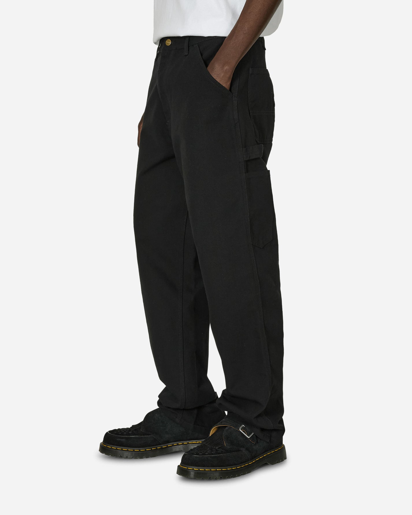 Carhartt WIP Single Knee Pant Black Rinsed Pants Casual I031497W 890232