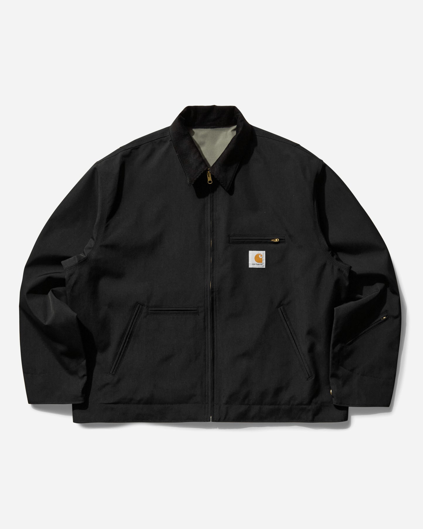 Carhartt WIP Invincible Reversible Detroit Jacket Max Black/Sage Coats and Jackets Jackets A242059 89XX