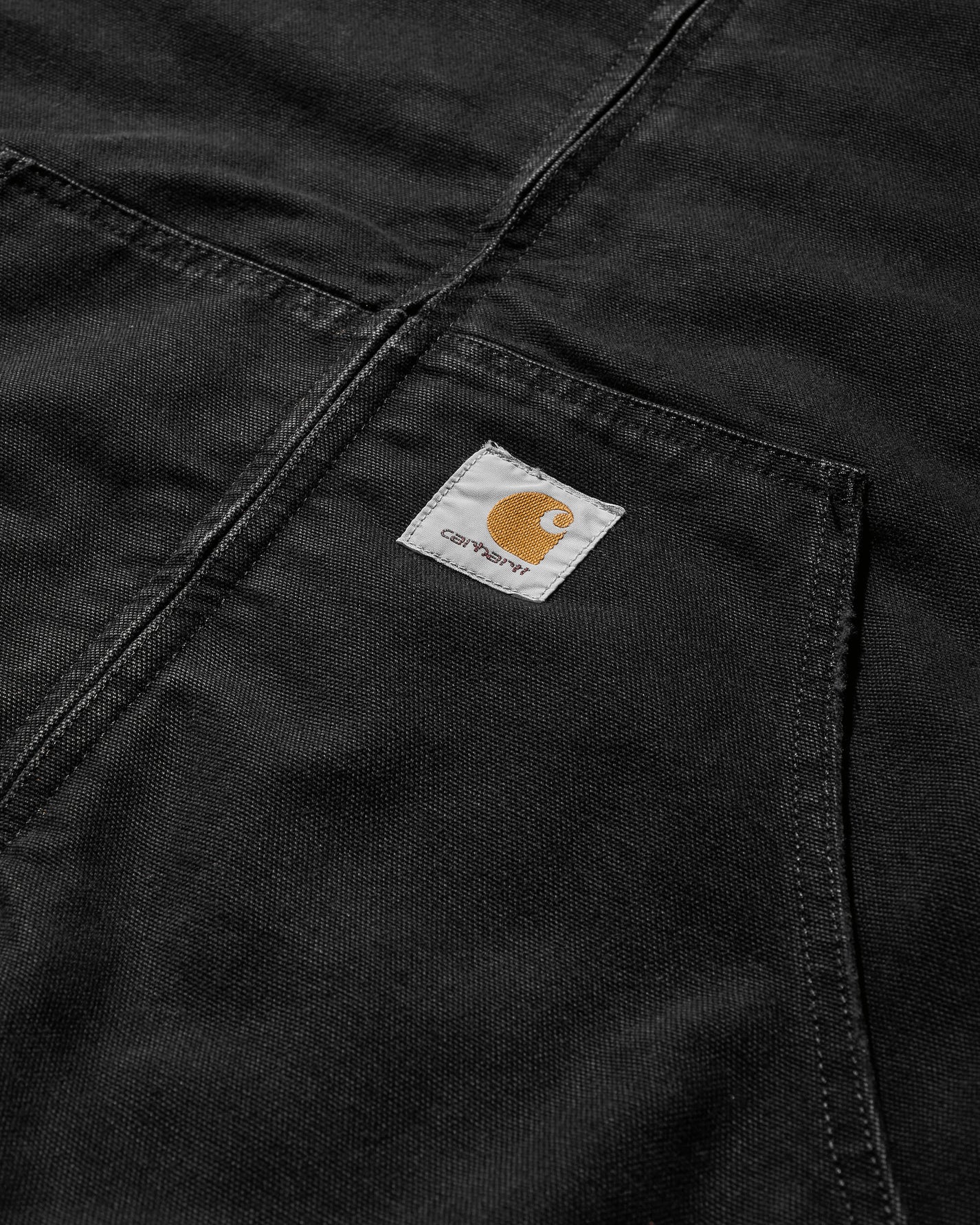 Carhartt WIP Og Active Jacket Black Aged Canvas Coats and Jackets Jackets I027360 893K