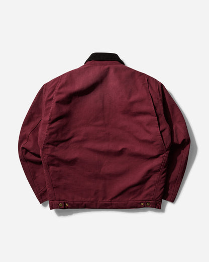 Carhartt WIP Og Detroit Jacket Malbec/Black Aged Canvas Coats and Jackets Jackets I027358 2CP3K