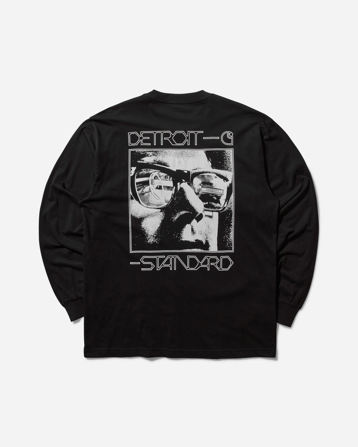 Carhartt WIP LS Detroit Standard T-Shirt Black/White T-Shirts Longsleeve I033958 0D2XX