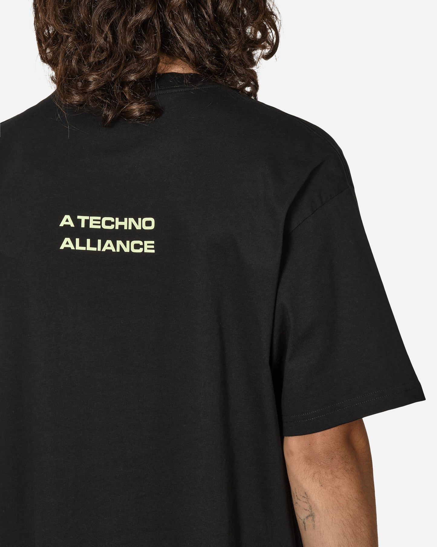 Carhartt WIP Techno Alliance S/S T-Shirt Black/Glow green T-Shirts Shortsleeve I032747 1XEXX