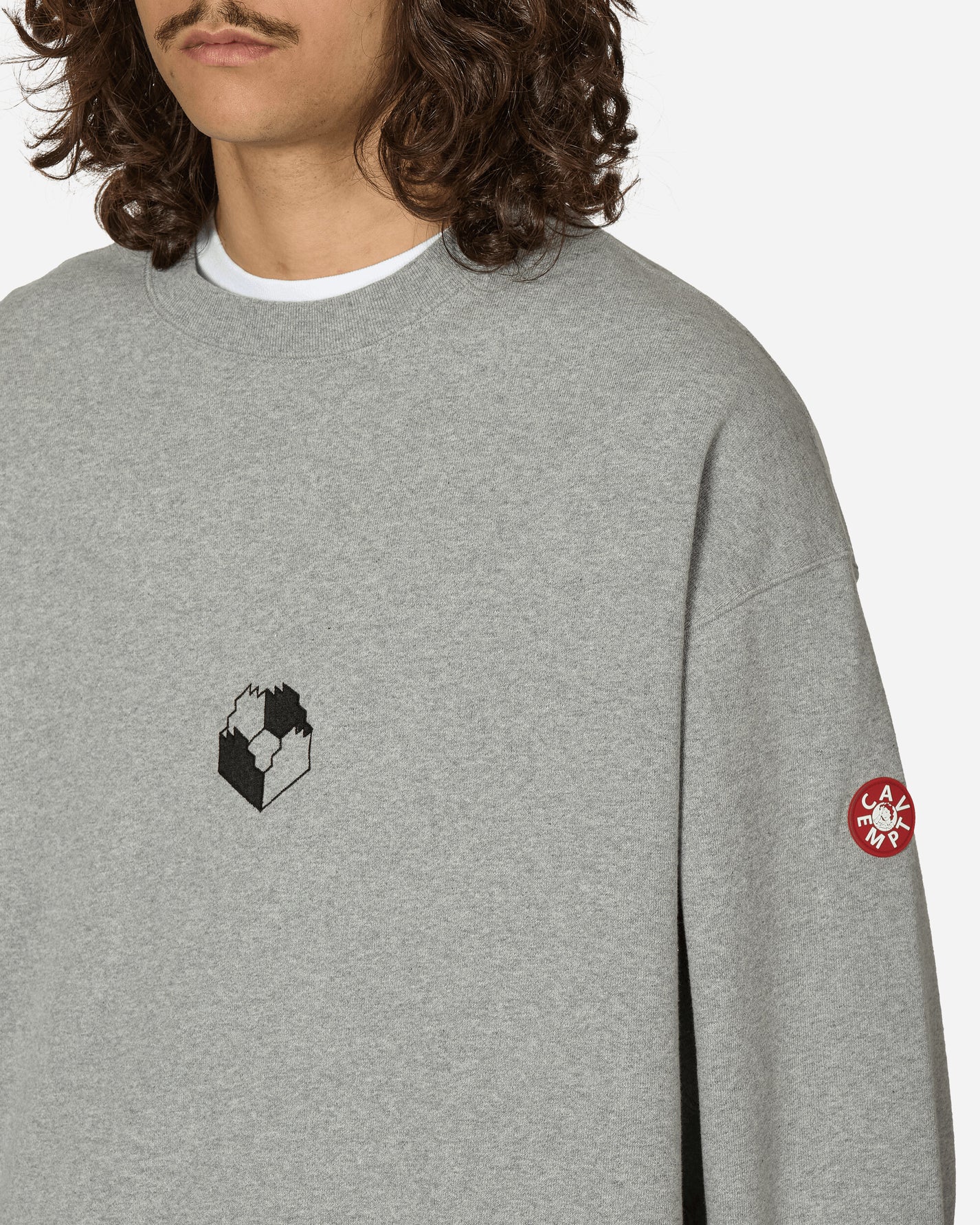 Cav Empt Zig Model Crew Neck Grey Sweatshirts Crewneck CES25CS11 GRY