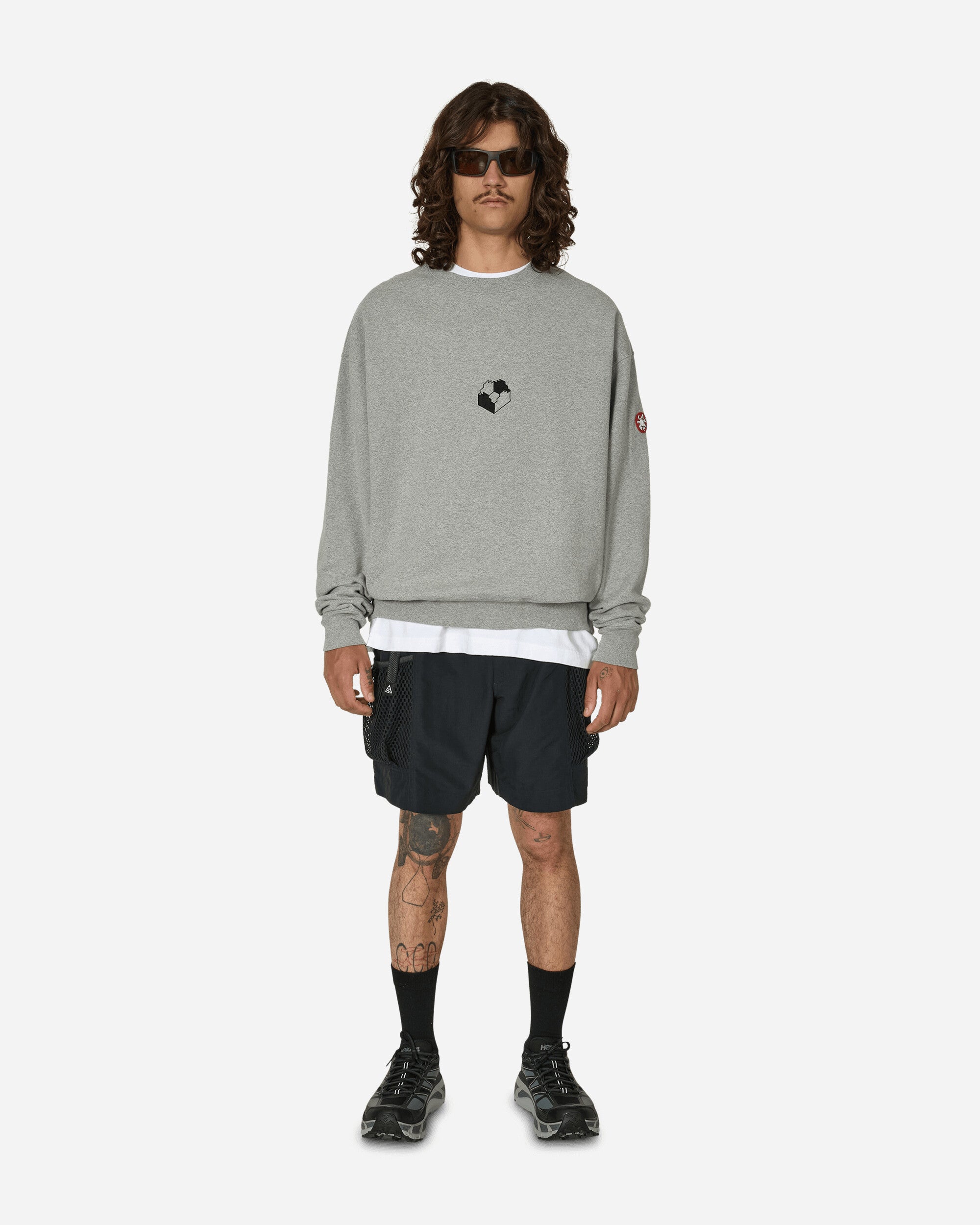 Cav Empt Zig Model Crew Neck Grey Sweatshirts Crewneck CES25CS11 GRY