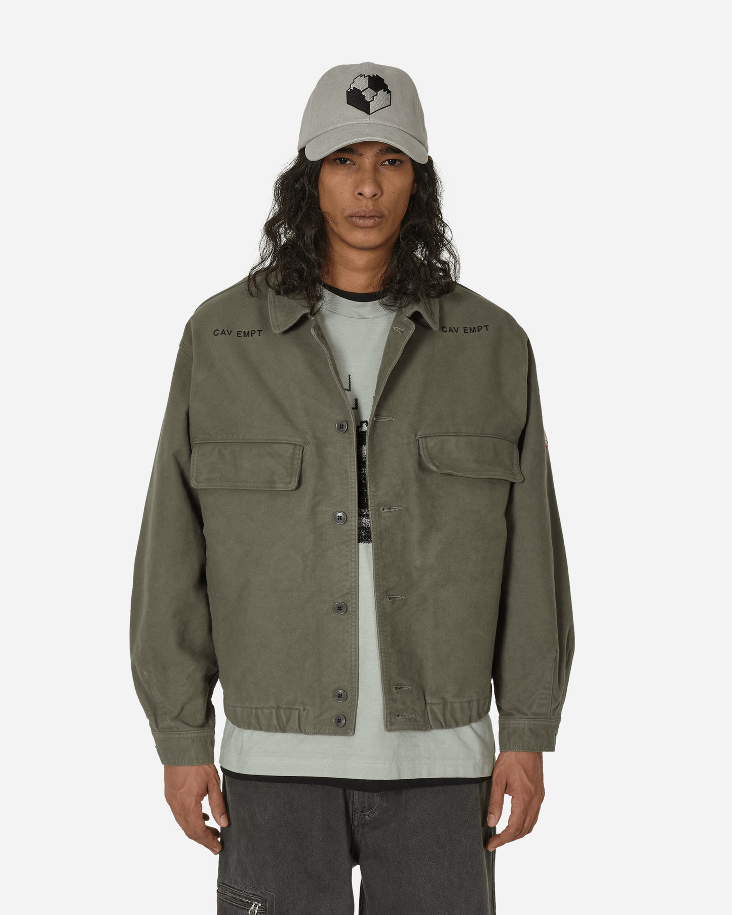 Cav Empt Mol Skin Button Jacket Grey Coats and Jackets Jackets CES25JK17 GRY