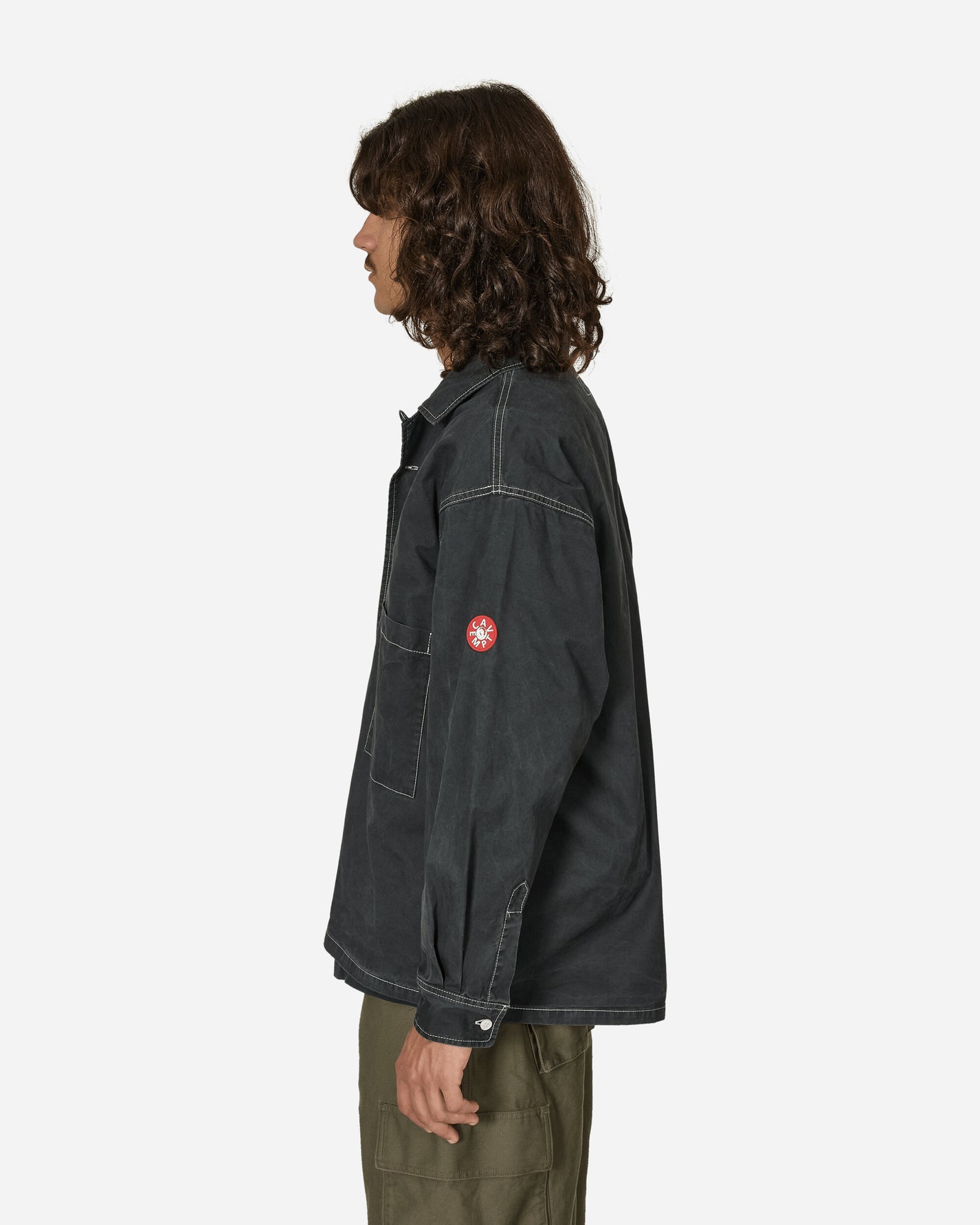 Cav Empt Washed Open Shirt Black Coats and Jackets Jackets CES25SH01 BLK