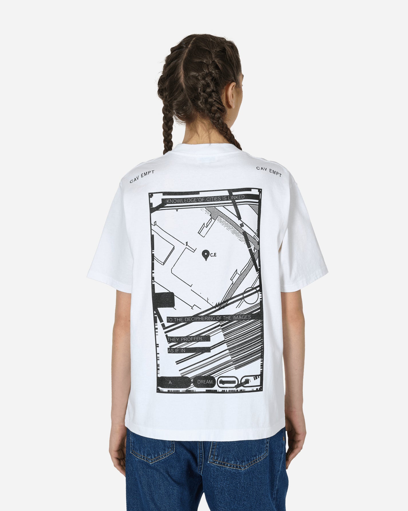 Cav Empt Md Pin Drop T White T-Shirts Shortsleeve CES25T01 WHT