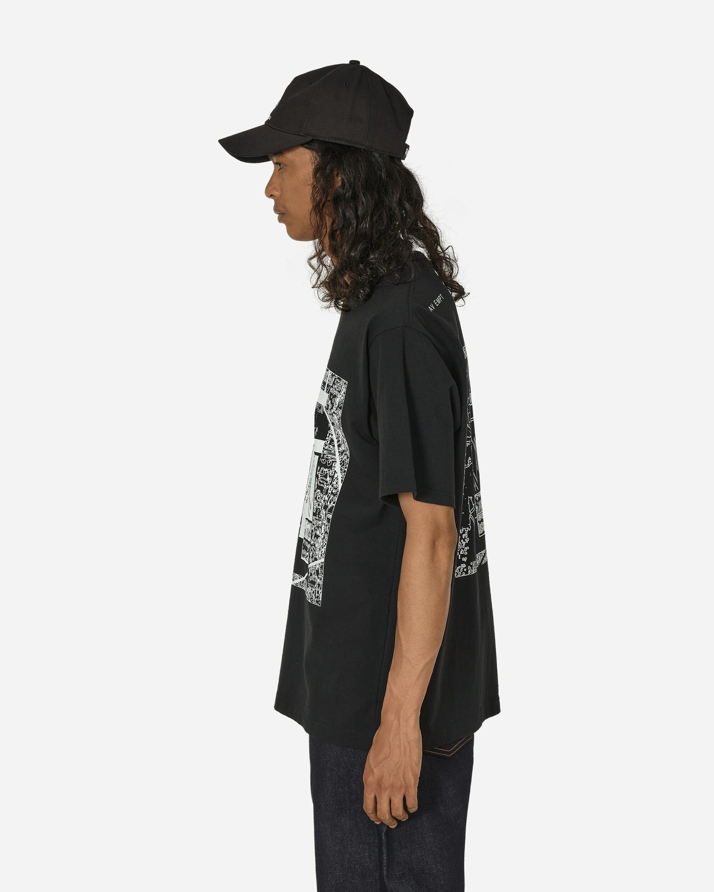 Cav Empt Md Whisper Network T Black T-Shirts Shortsleeve CES25T04 BLK