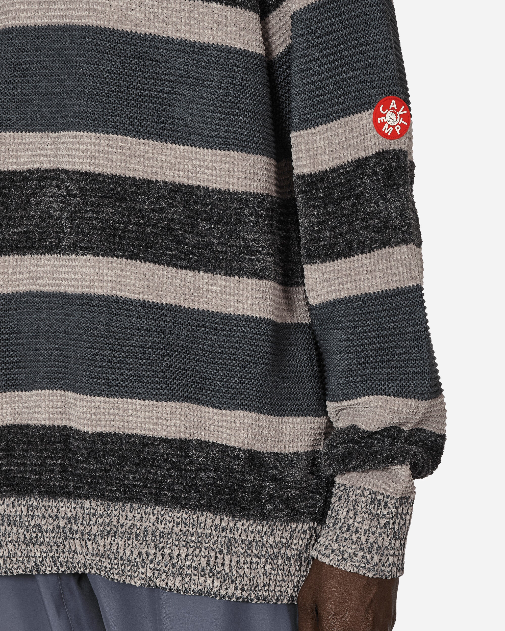 Cav Empt 3 Colour Stripe Knit Grey Knitwears Sweaters CES25KN02 GRY