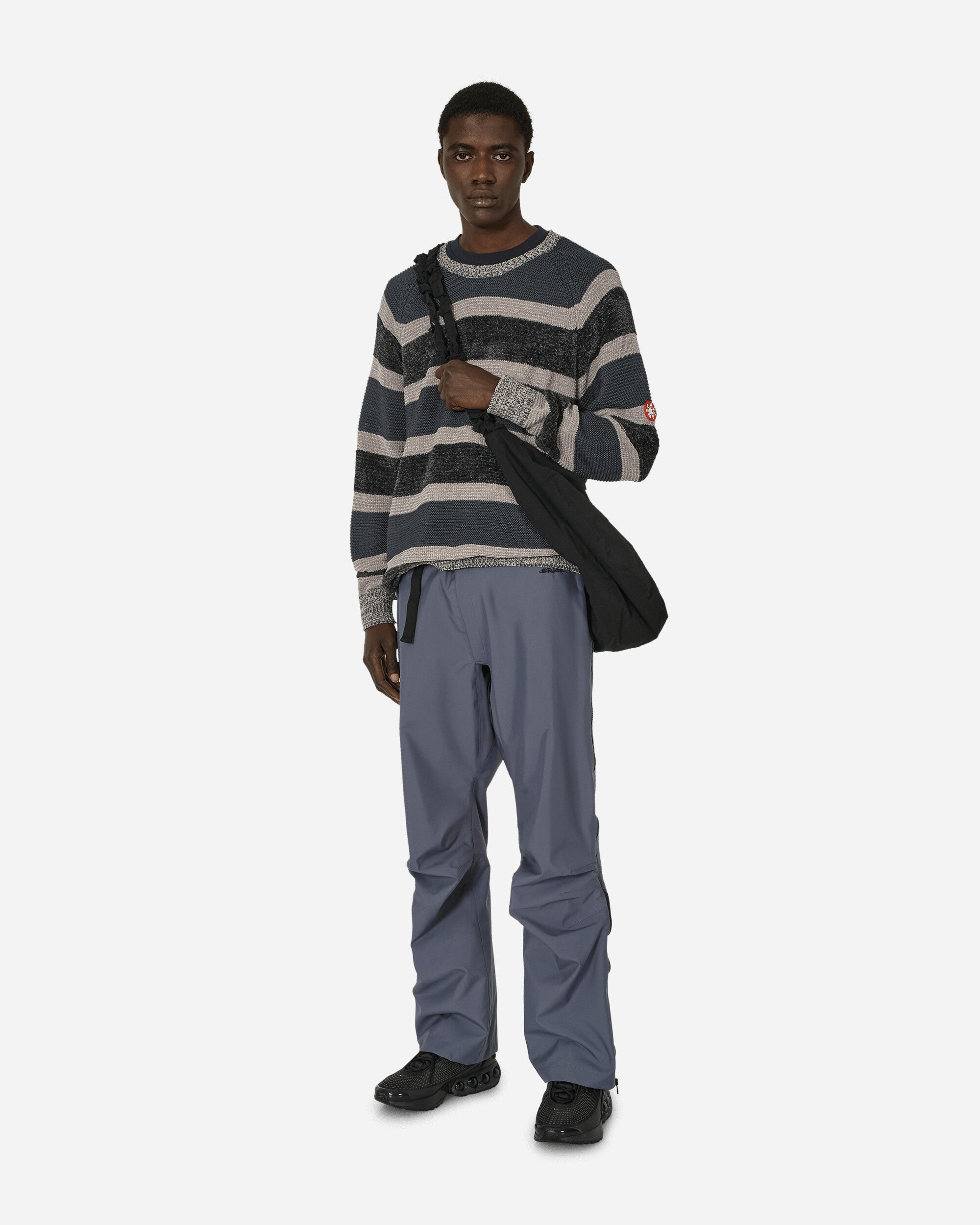 Cav Empt 3 Colour Stripe Knit Grey Knitwears Sweaters CES25KN02 GRY