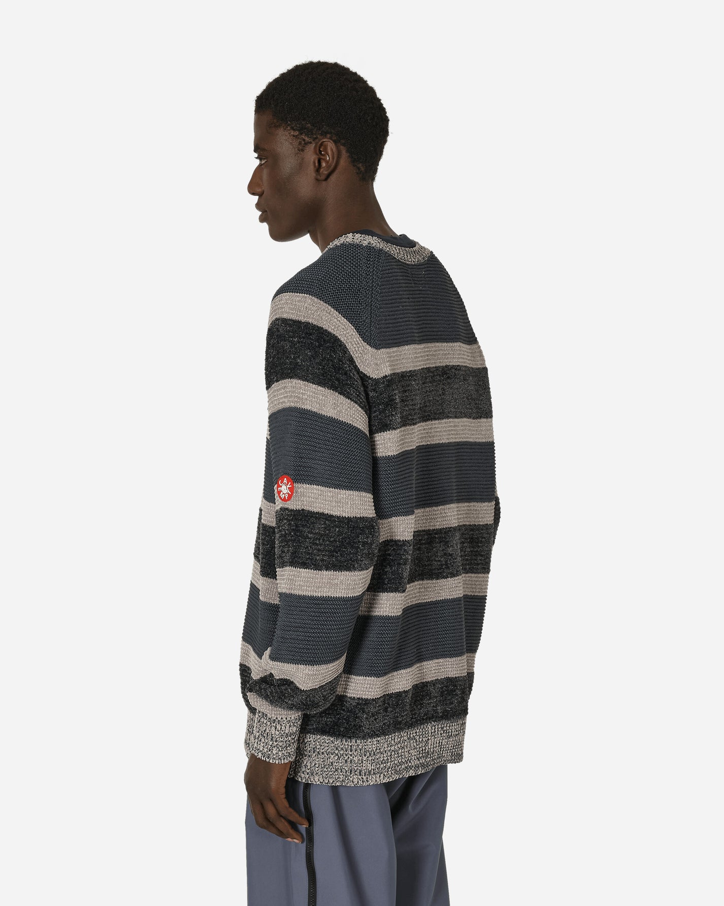 Cav Empt 3 Colour Stripe Knit Grey Knitwears Sweaters CES25KN02 GRY