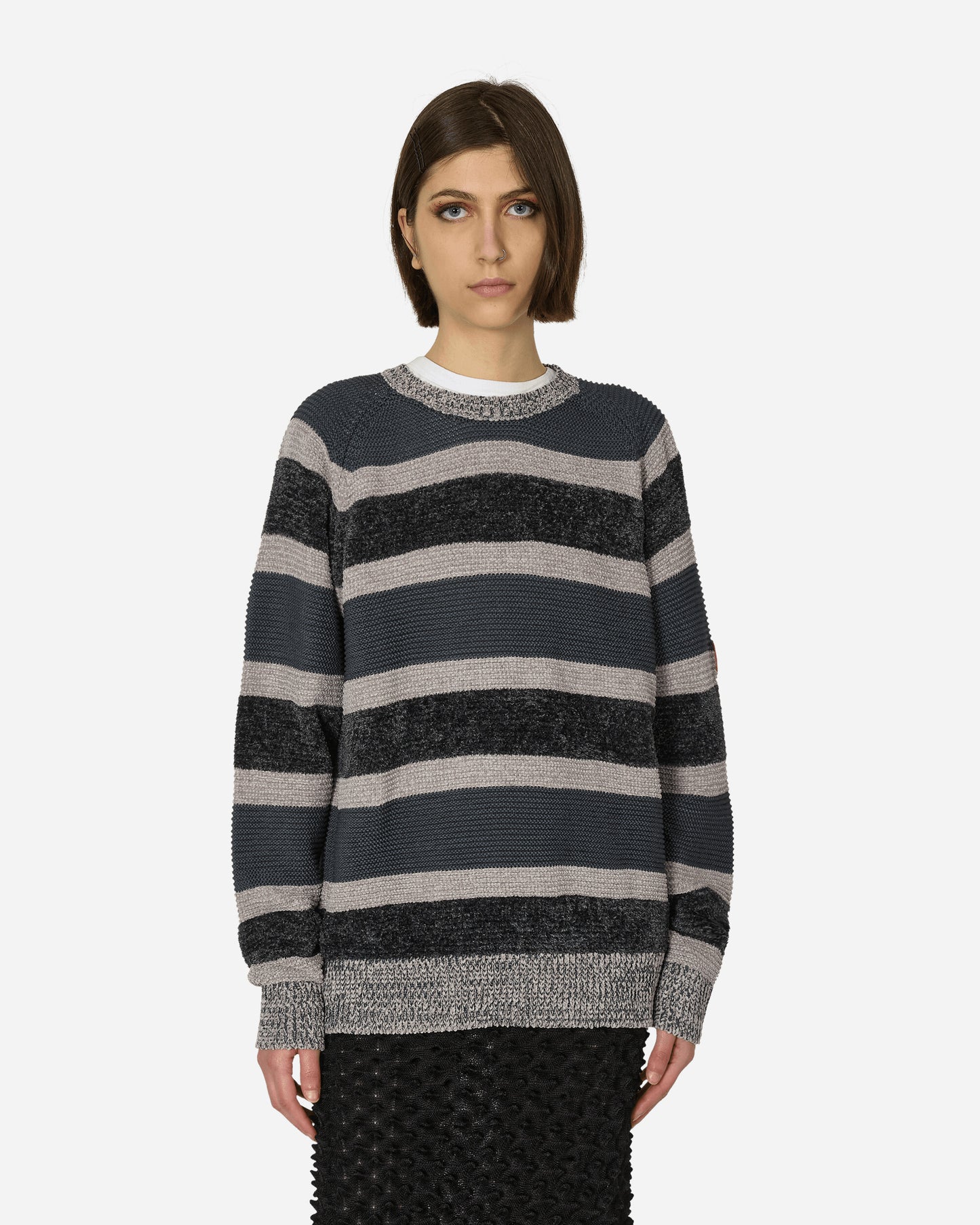 Cav Empt 3 Colour Stripe Knit Grey Knitwears Sweaters CES25KN02 GRY