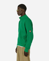 Cav Empt Overdye Wide Rib Cut Half Zip Green Sweatshirts Zip-Ups CES25CS21 GRN