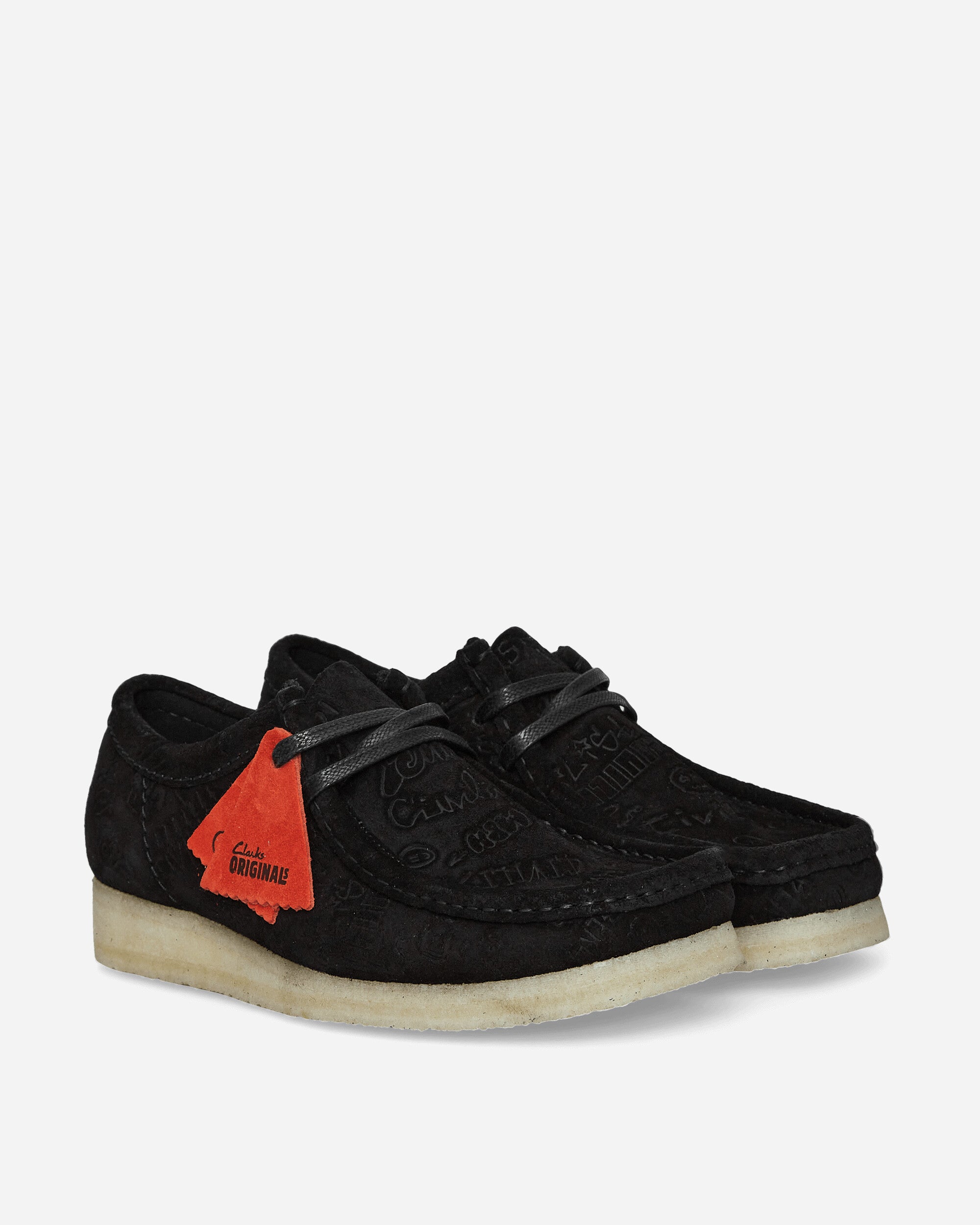 Clarks Wallabee X Civilist Black Deboss Sde Classic Shoes Laced Up 177775 1