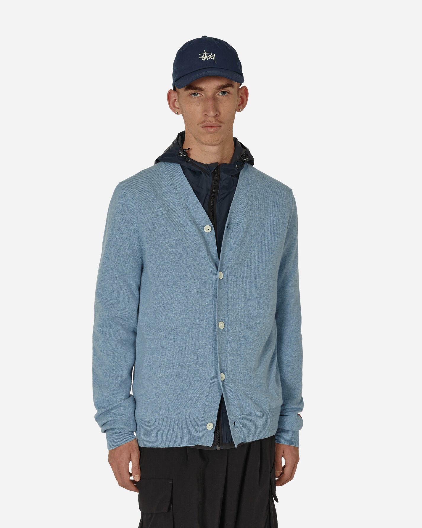 Comme Des Garçons Play Men'S Cardigan Knit Light Blue Knitwears Cardigans P1N092  2