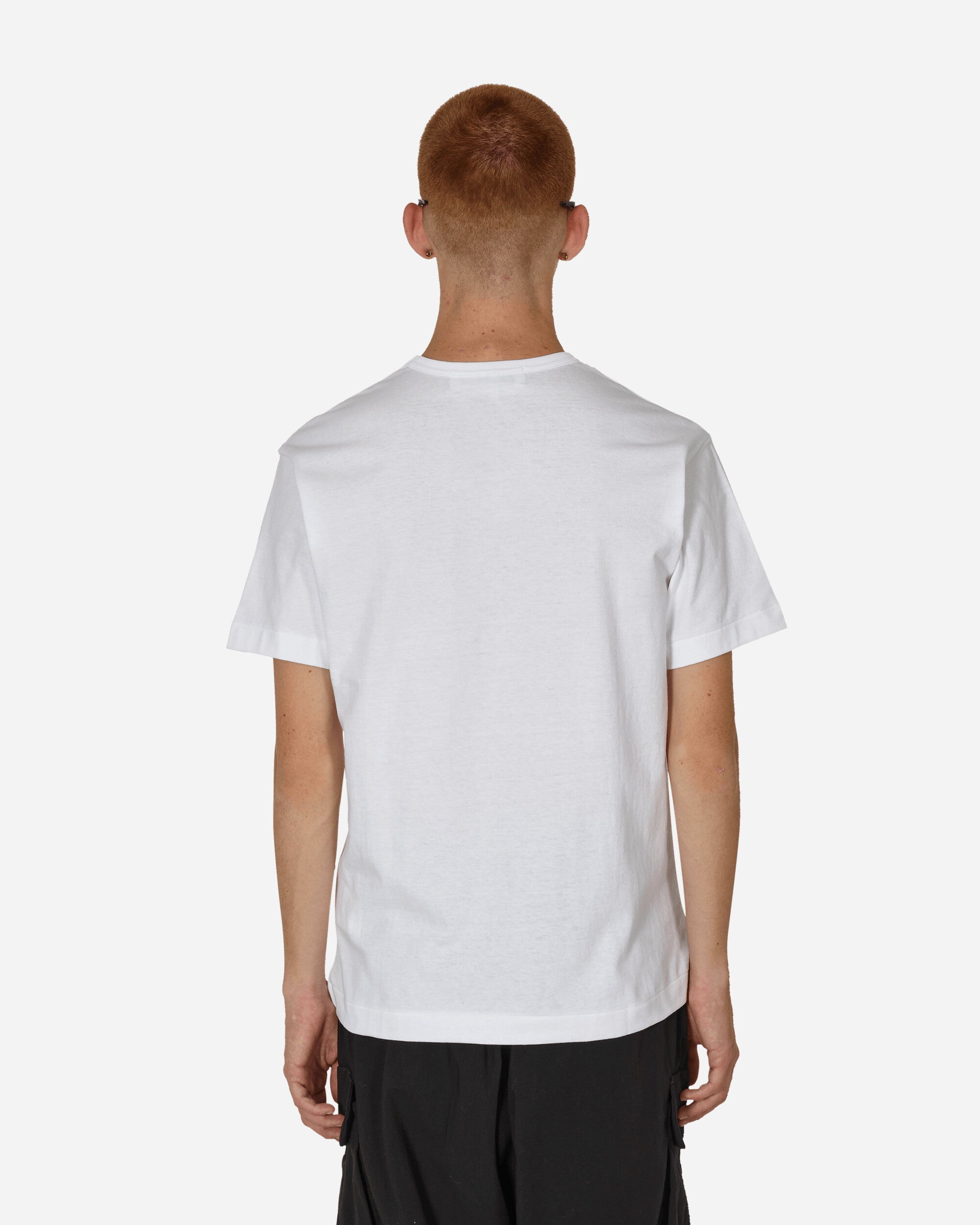 Comme Des Garçons Play T-Shirt Short Sleeve Knit White T-Shirts Shortsleeve P1T068 1