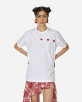 Comme Des Garçons Play T-Shirt Short Sleeve Knit White T-Shirts Shortsleeve P1T337  3