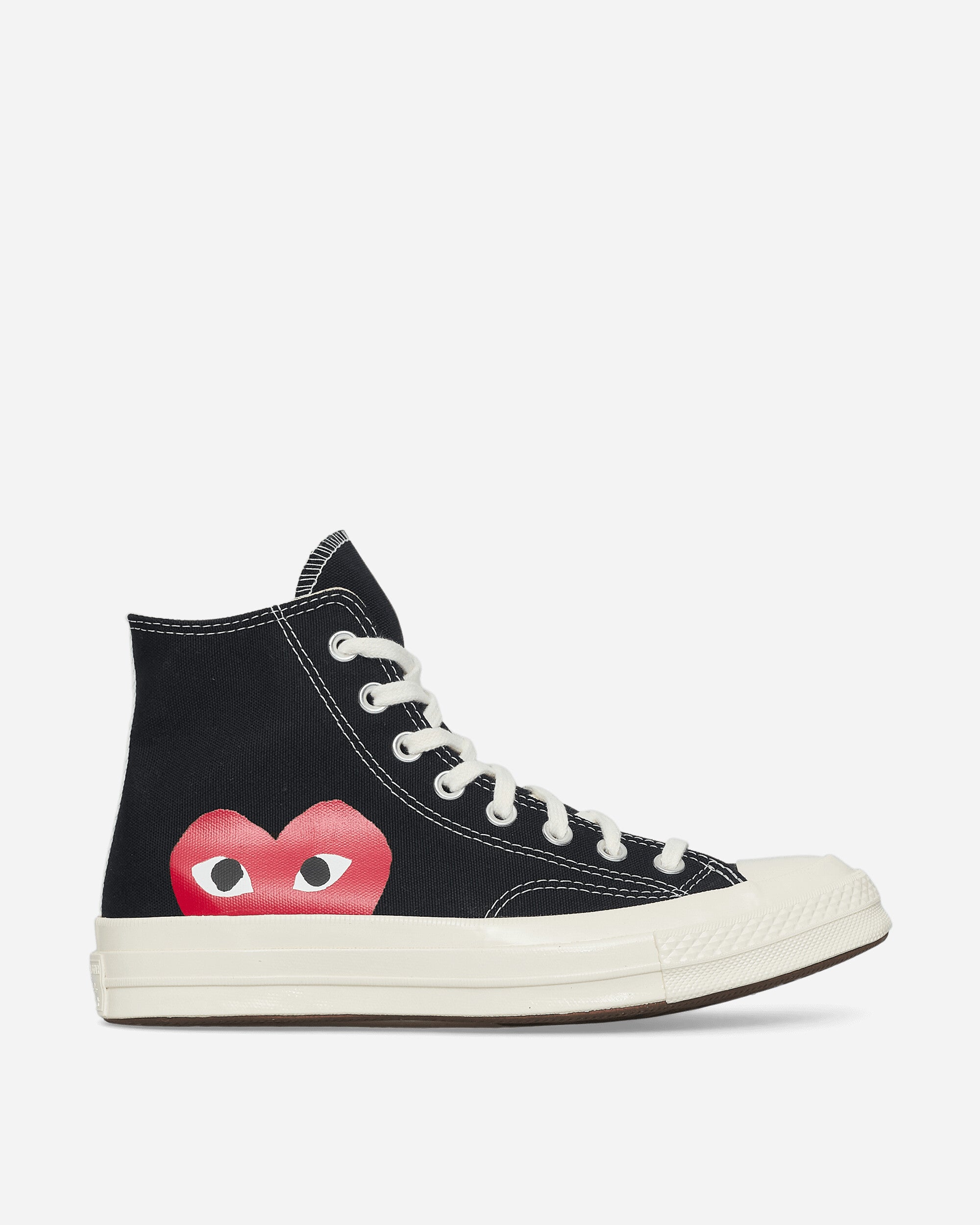 Comme Des Garçons Play Big Heart Ct70 Hi Top Shoes Black Sneakers High P1K112  1