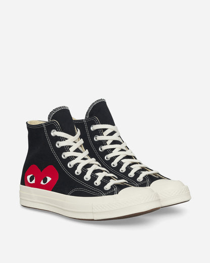 Comme Des Garçons Play Big Heart Ct70 Hi Top Shoes Black Sneakers High P1K112  1