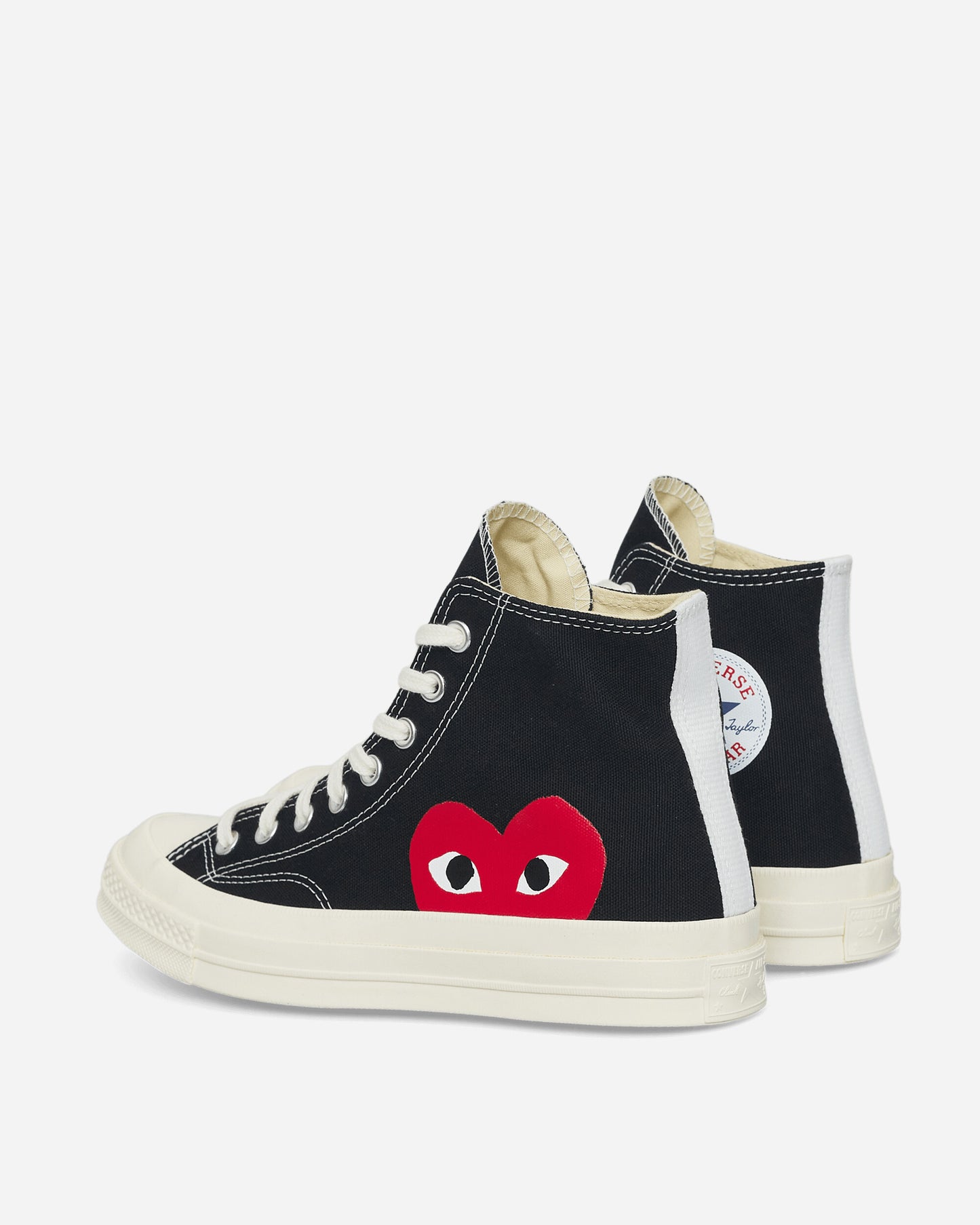 Comme Des Garçons Play Big Heart Ct70 Hi Top Shoes Black Sneakers High P1K112  1