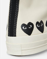 Comme Des Garçons Play Multi Heart Ct70 Hi Top Shoes White Sneakers High P1K127  2